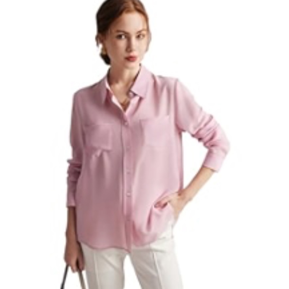 H&M light Pink Silk Women's Blouse